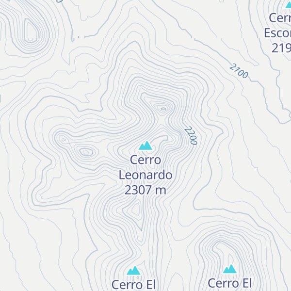 Map of Cerro Leonardo