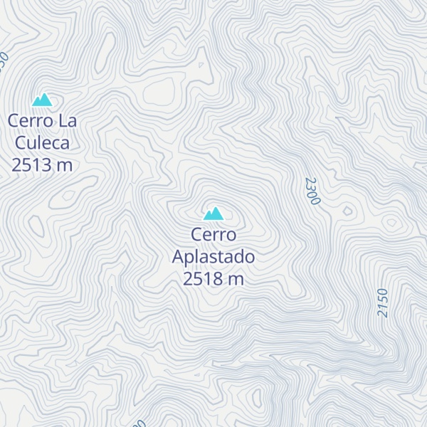 Map of Cerro Aplastado