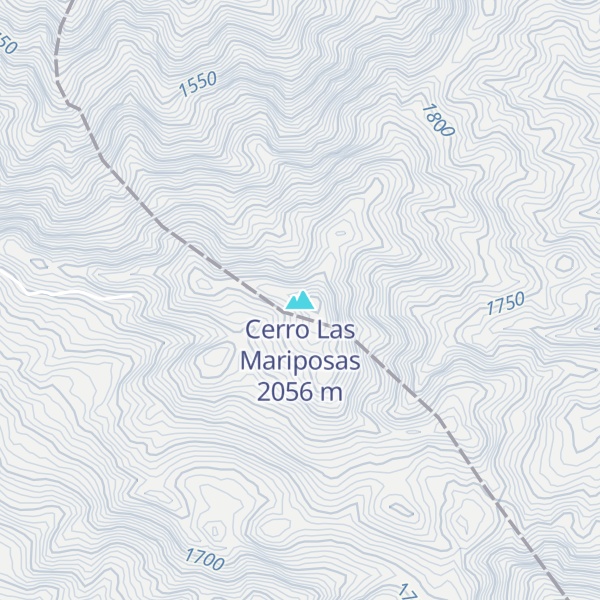 Map of Cerro Las Mariposas