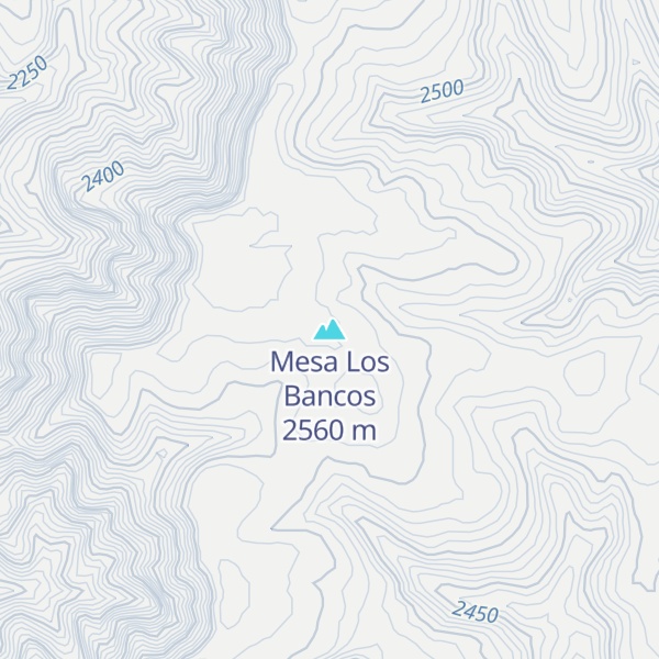 Map of Mesa Los Bancos