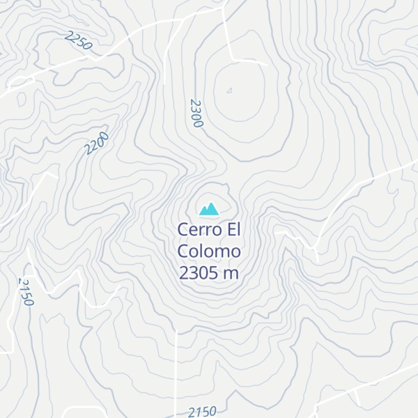 Map of Cerro El Colomo