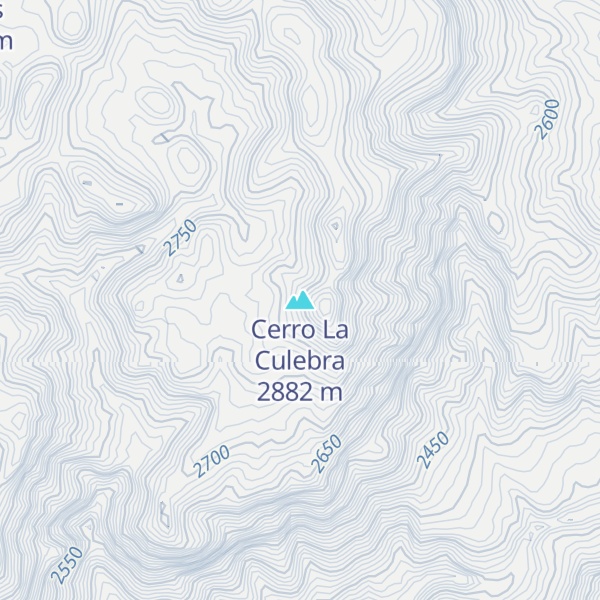 Map of Cerro La Culebra