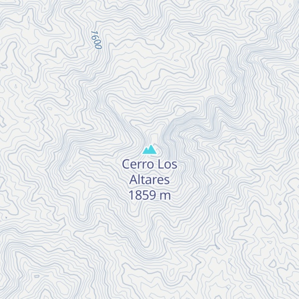 Map of Cerro Los Altares