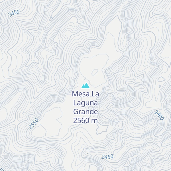 Map of Mesa La Laguna Grande