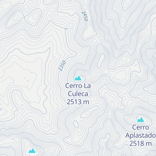 Map of Cerro La Culeca