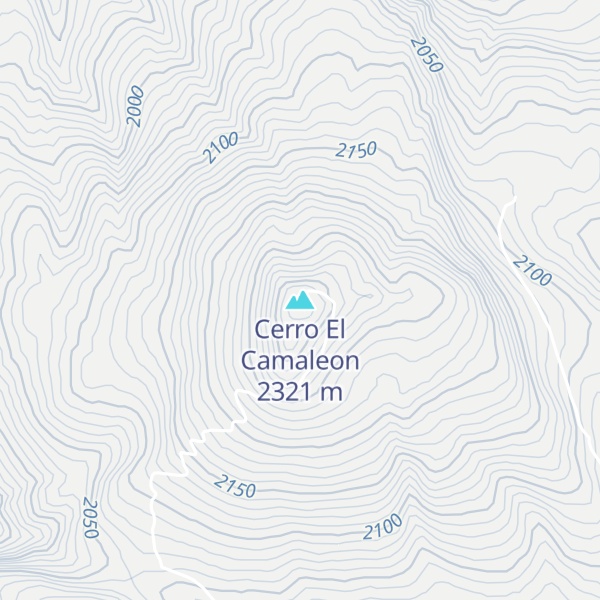Map of Cerro El Camaleon