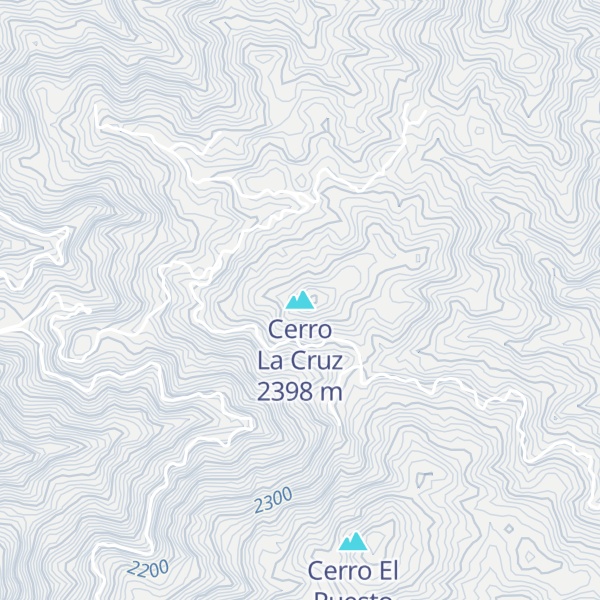 Map of Cerro La Cruz
