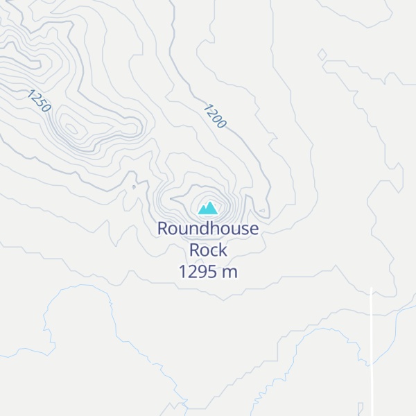 Map of Roundhouse Rock