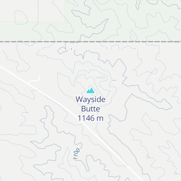 Map of Wayside Butte