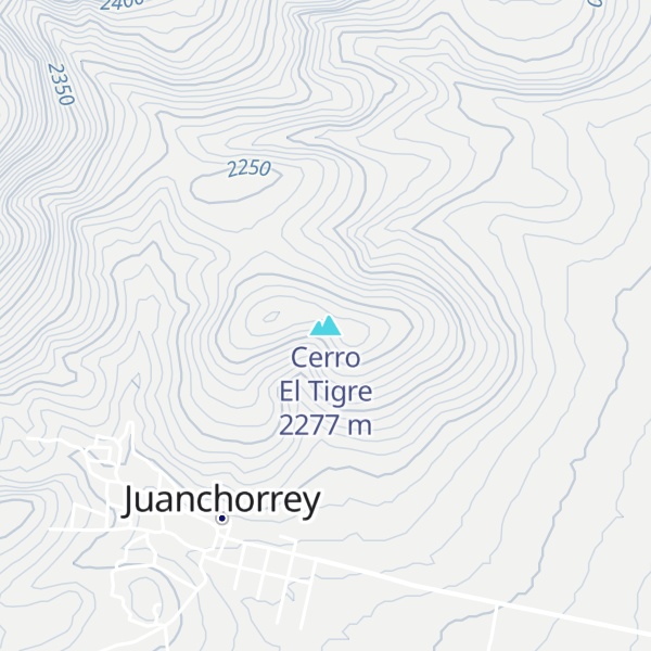 Map of Cerro El Tigre