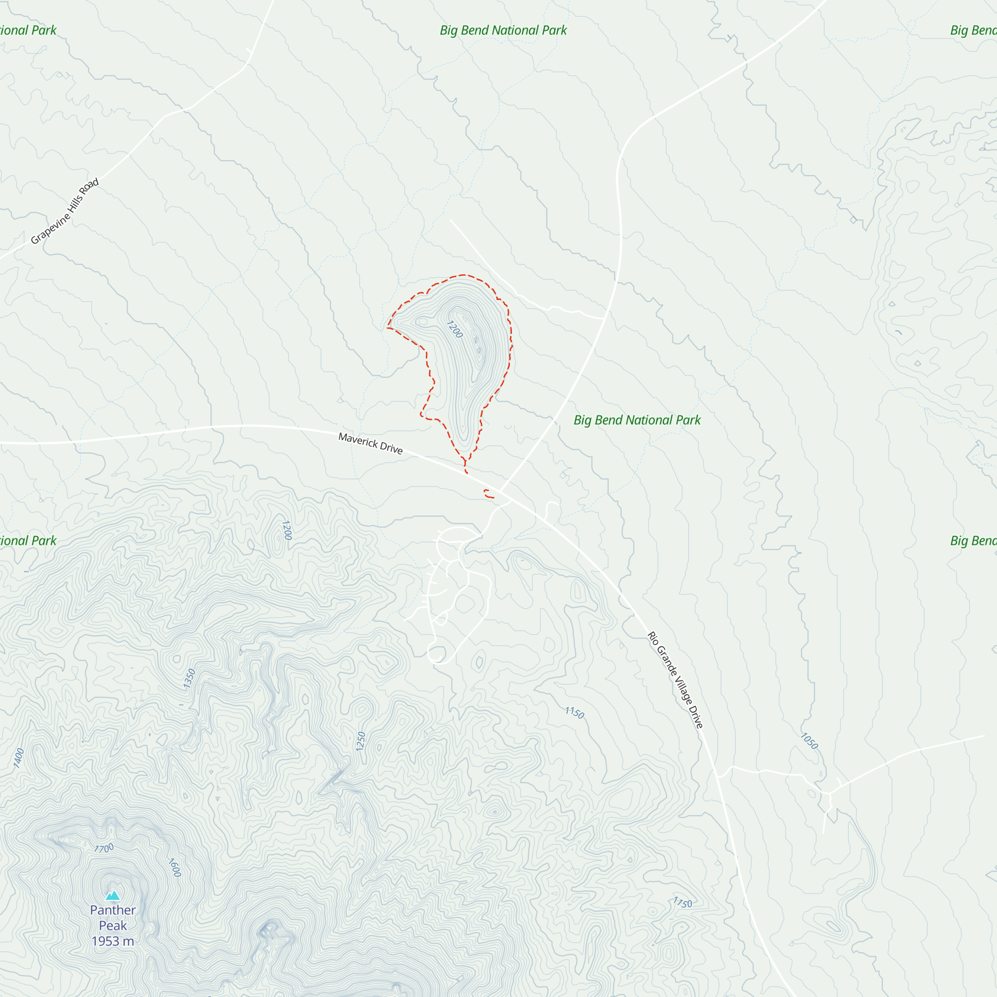 Panther Junction Visitor Center and Park Headquarters map