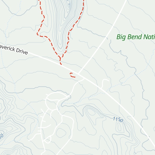 Map of Panther Junction Visitor Center and Park Headquarters