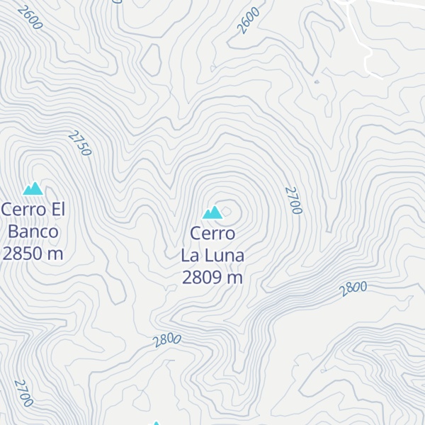 Map of Cerro La Luna