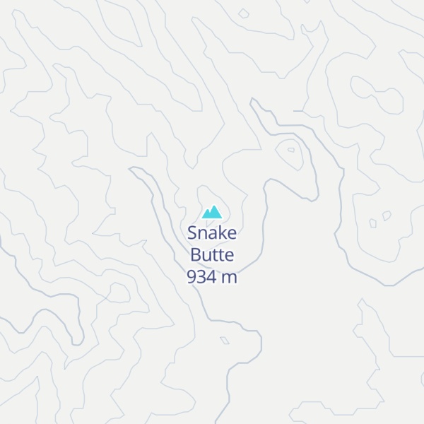 Map of Snake Butte