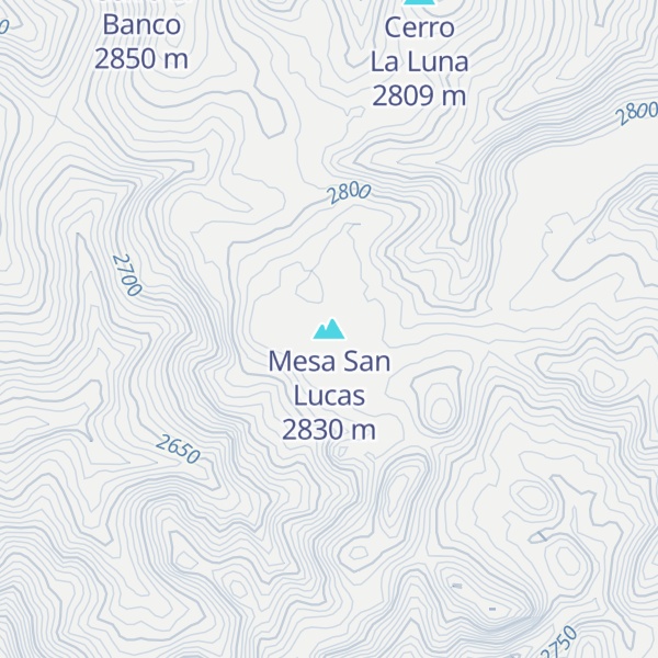 Map of Mesa San Lucas
