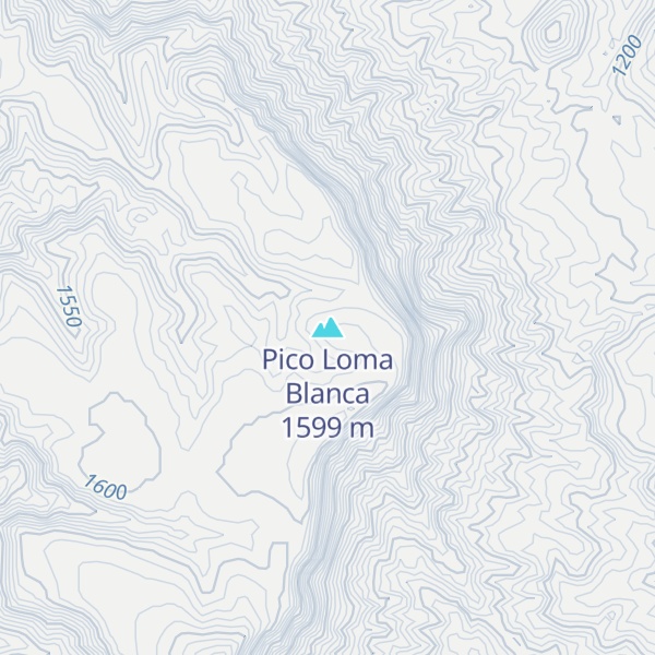 Map of Pico Loma Blanca