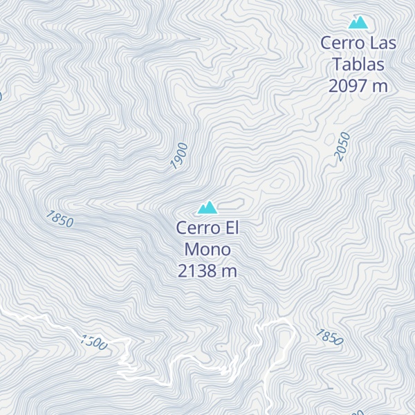 Map of Cerro El Mono