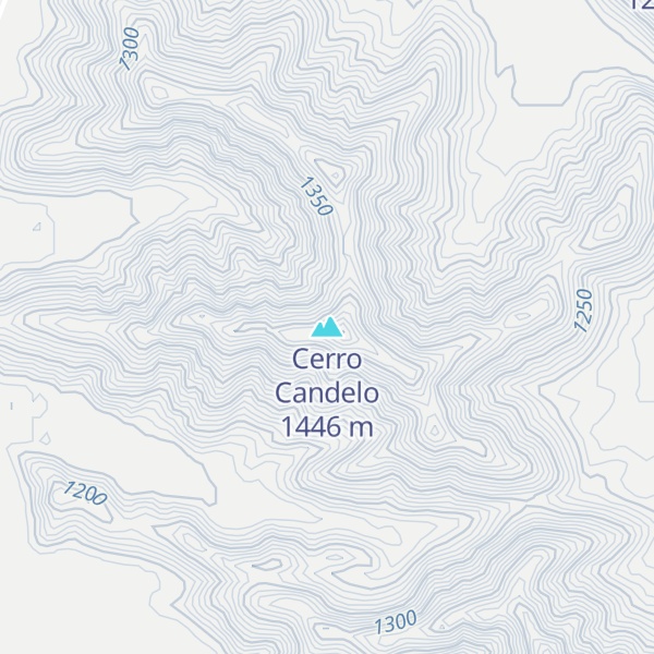 Map of Cerro Candelo