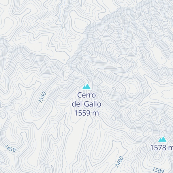 Map of Cerro del Gallo
