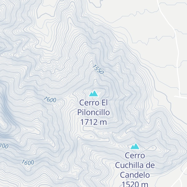 Map of Cerro El Piloncillo