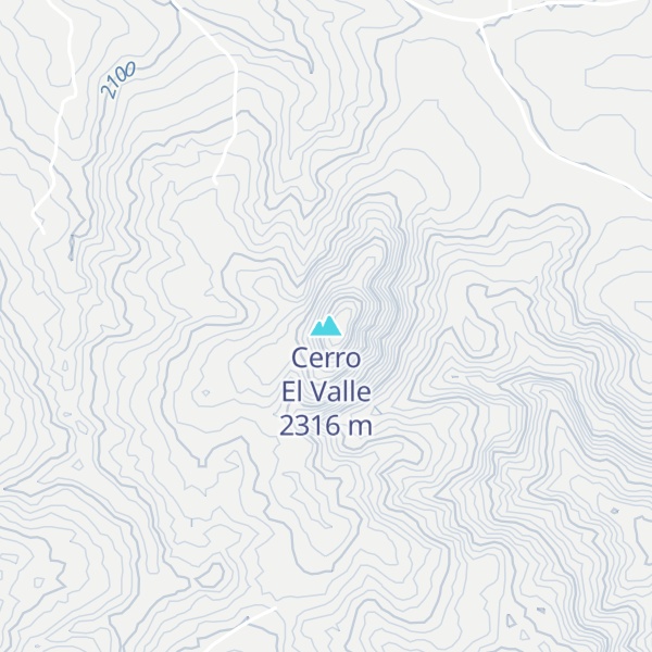 Map of Cerro El Valle