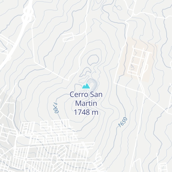 Map of Cerro San Martin