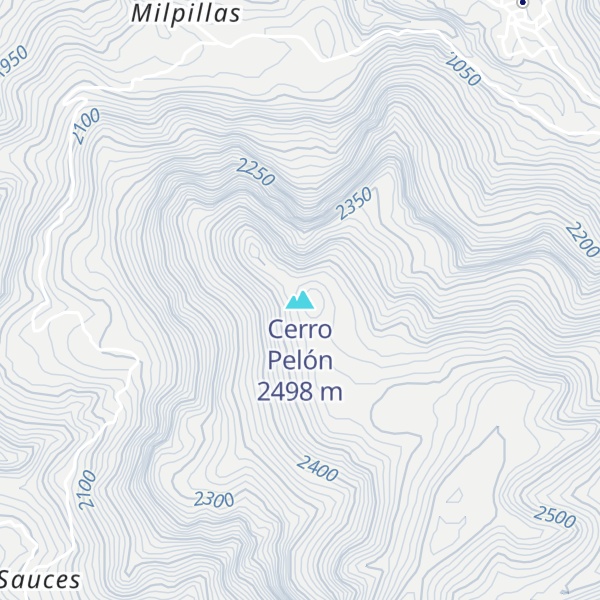 Map of Cerro Pelón