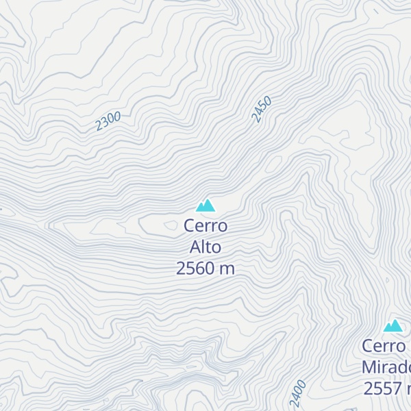 Map of Cerro Alto