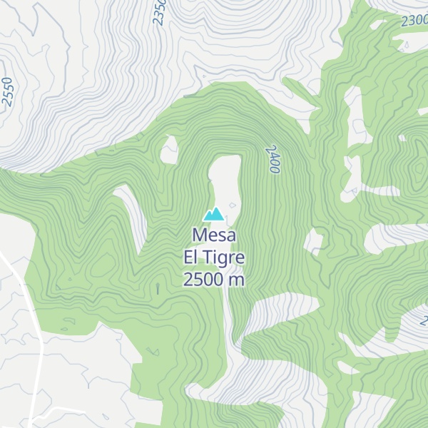 Map of Mesa El Tigre