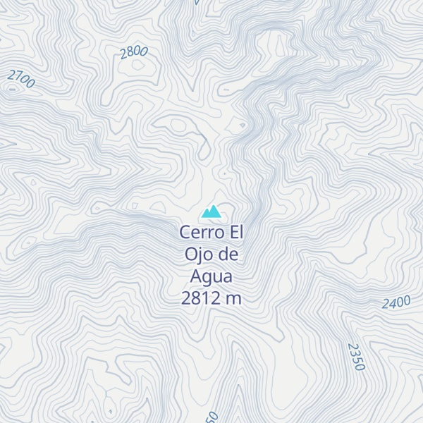 Map of Cerro El Ojo de Agua