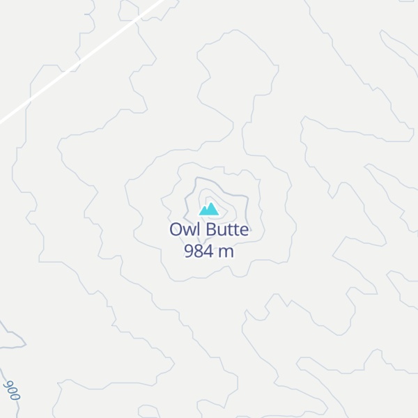 Map of Owl Butte
