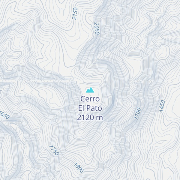 Map of Cerro El Pato