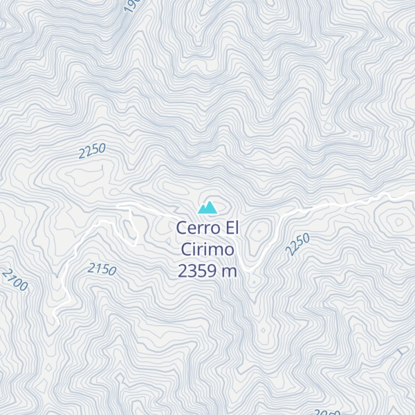 Map of Cerro El Cirimo