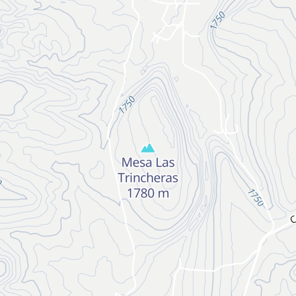 Map of Mesa Las Trincheras