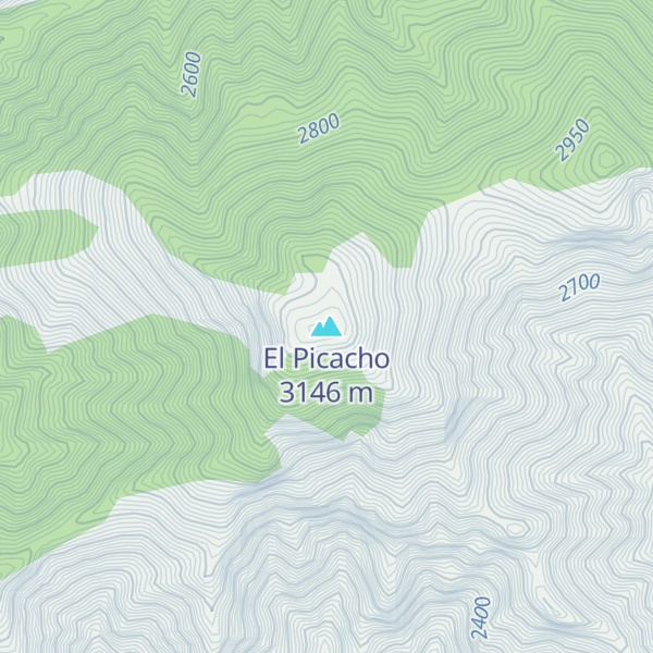 Map of El Picacho