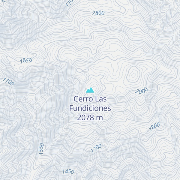 Map of Cerro Las Fundiciones