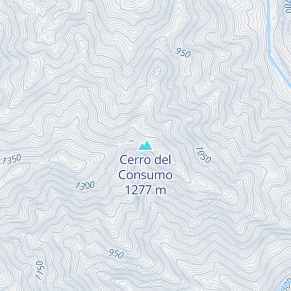 Map of Cerro del Consumo