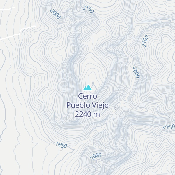 Map of Cerro Pueblo Viejo