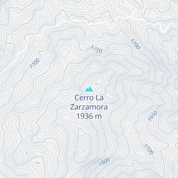 Map of Cerro La Zarzamora