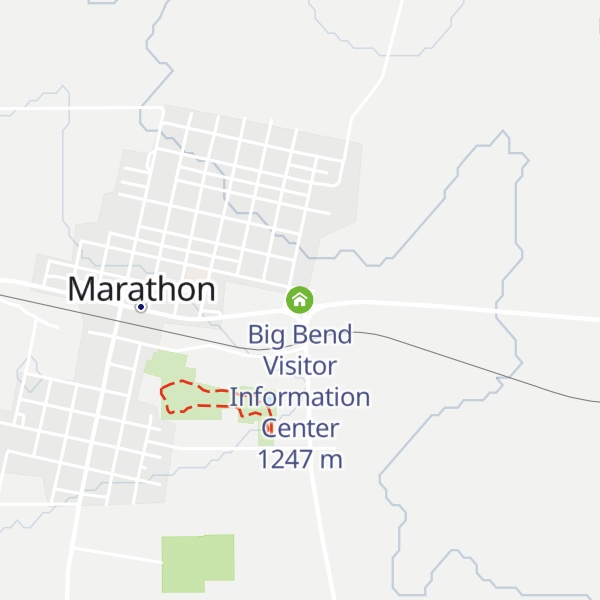Map of Big Bend Visitor Information Center