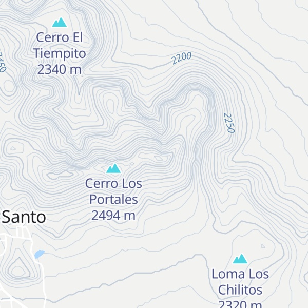 Map of Cerro El Tiempo