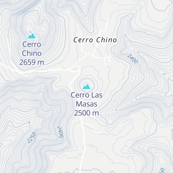 Map of Cerro Las Masas