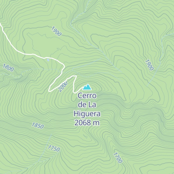Map of Cerro de La Higuera