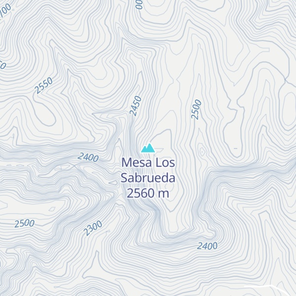 Map of Mesa Los Sabrueda