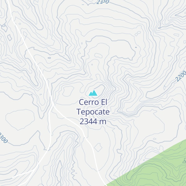 Map of Cerro El Tepocate