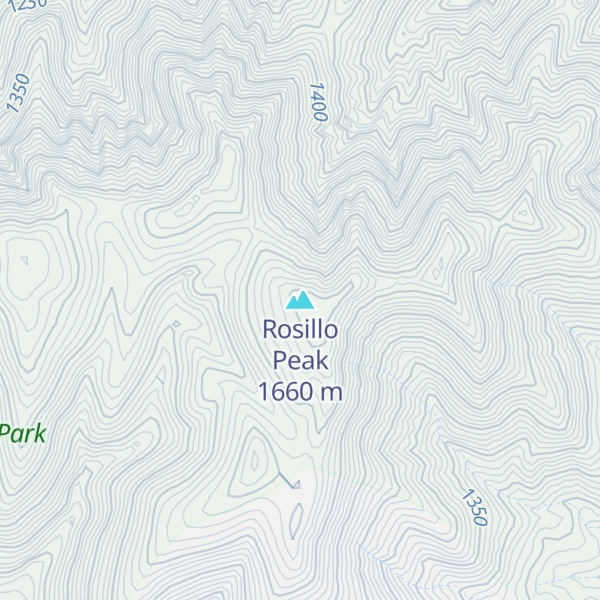 Map of Rosillo Peak