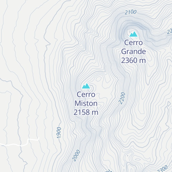 Map of Cerro Miston