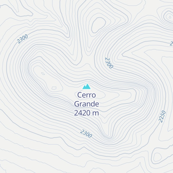 Map of Cerro Grande