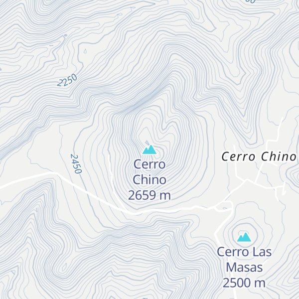Map of Cerro Chino