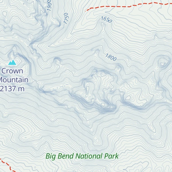 Map of East Crown Mountain